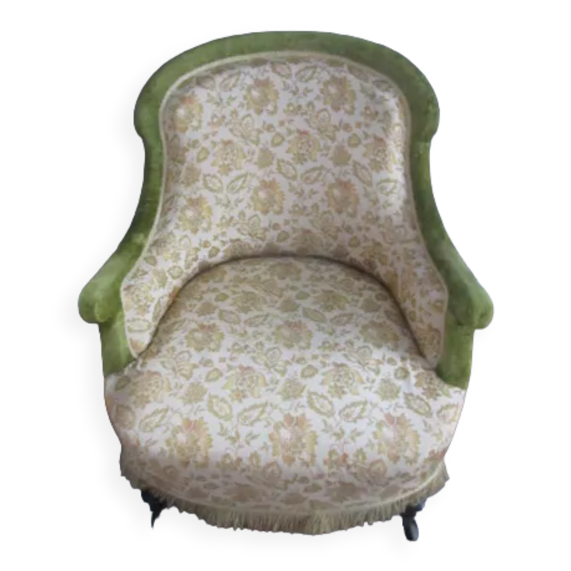 Fauteuil bergère de style Louis XV
