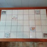 Wooden tile table