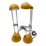 Lot 2 telescopic desk or bedside lamp, IKEA, 1990