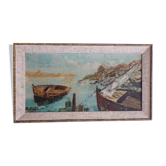 Oil painting and marine knife