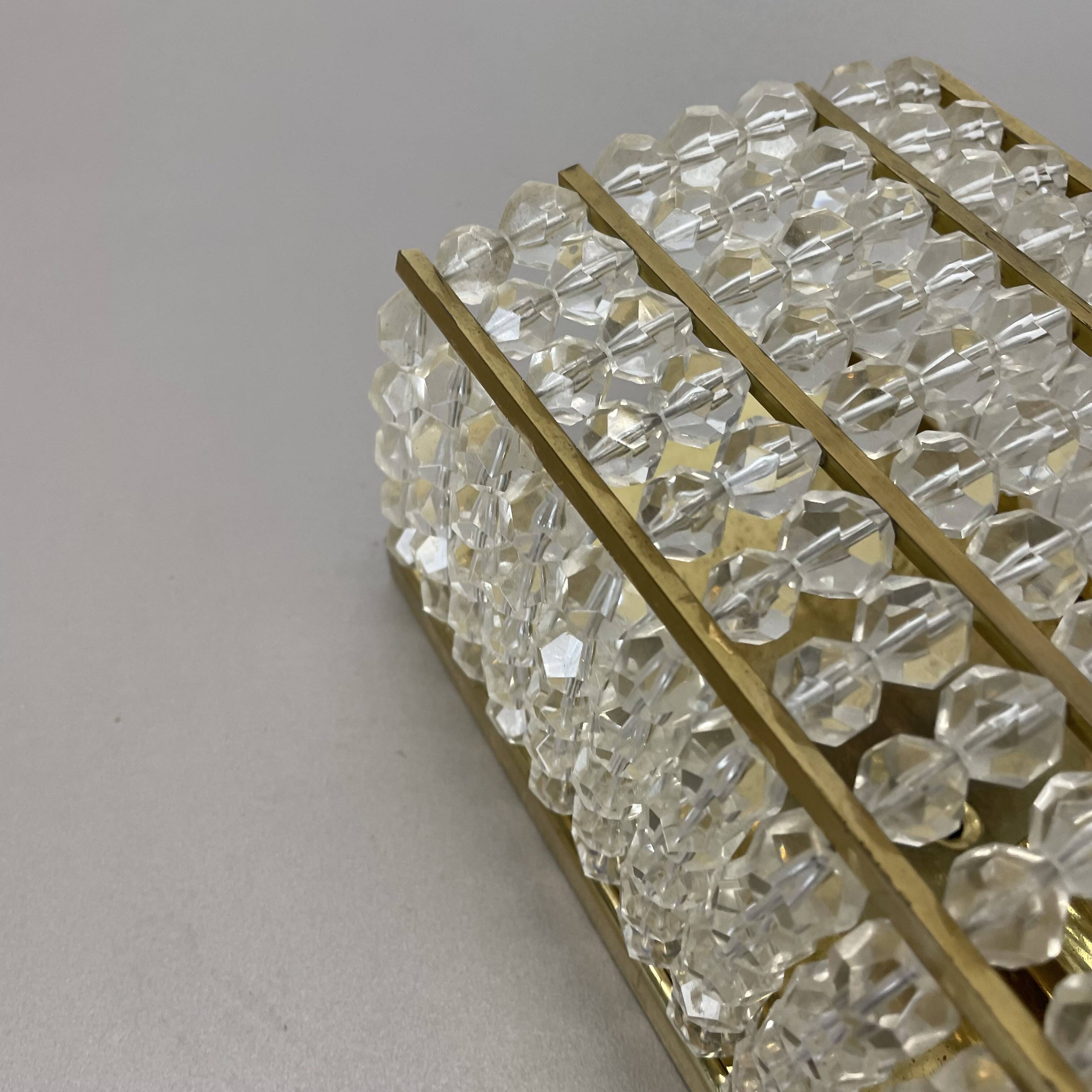 brass and aryl glass wall light sconce by Emil Stejnar, Austria, 1950s