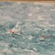 Original Swedish Oil on Panel – “Abstract” by T. Wahlström– Vintage & Framed – 40 × 30 cm (15.7" × 11.8")