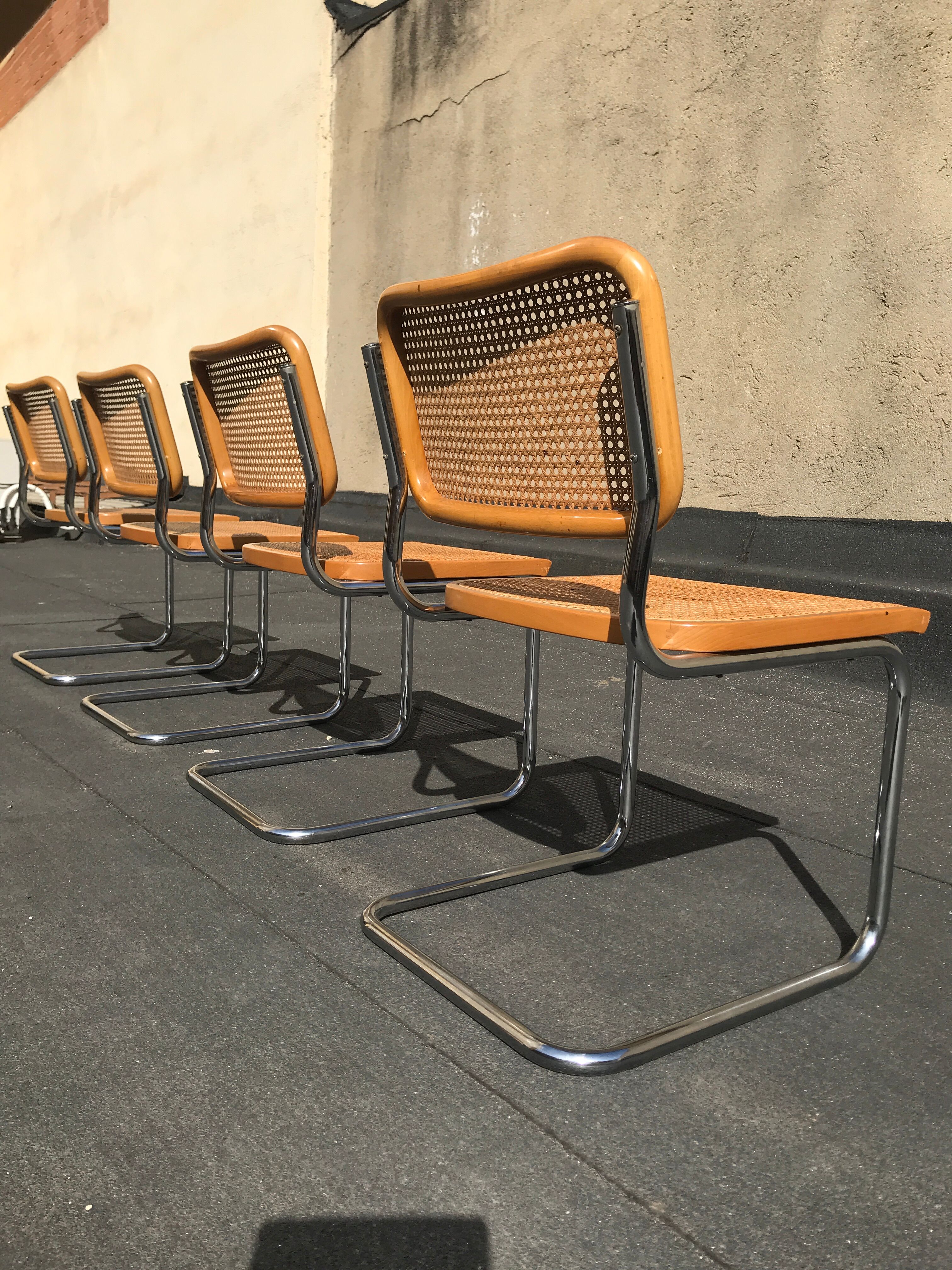 4 Cesca B32 Marcel Breuer Cidue edition