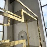 Brass shelf 1970 Belgo Chrom regency