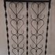 Mid century wall mounted wrought iron coat and hat rack, 1960s