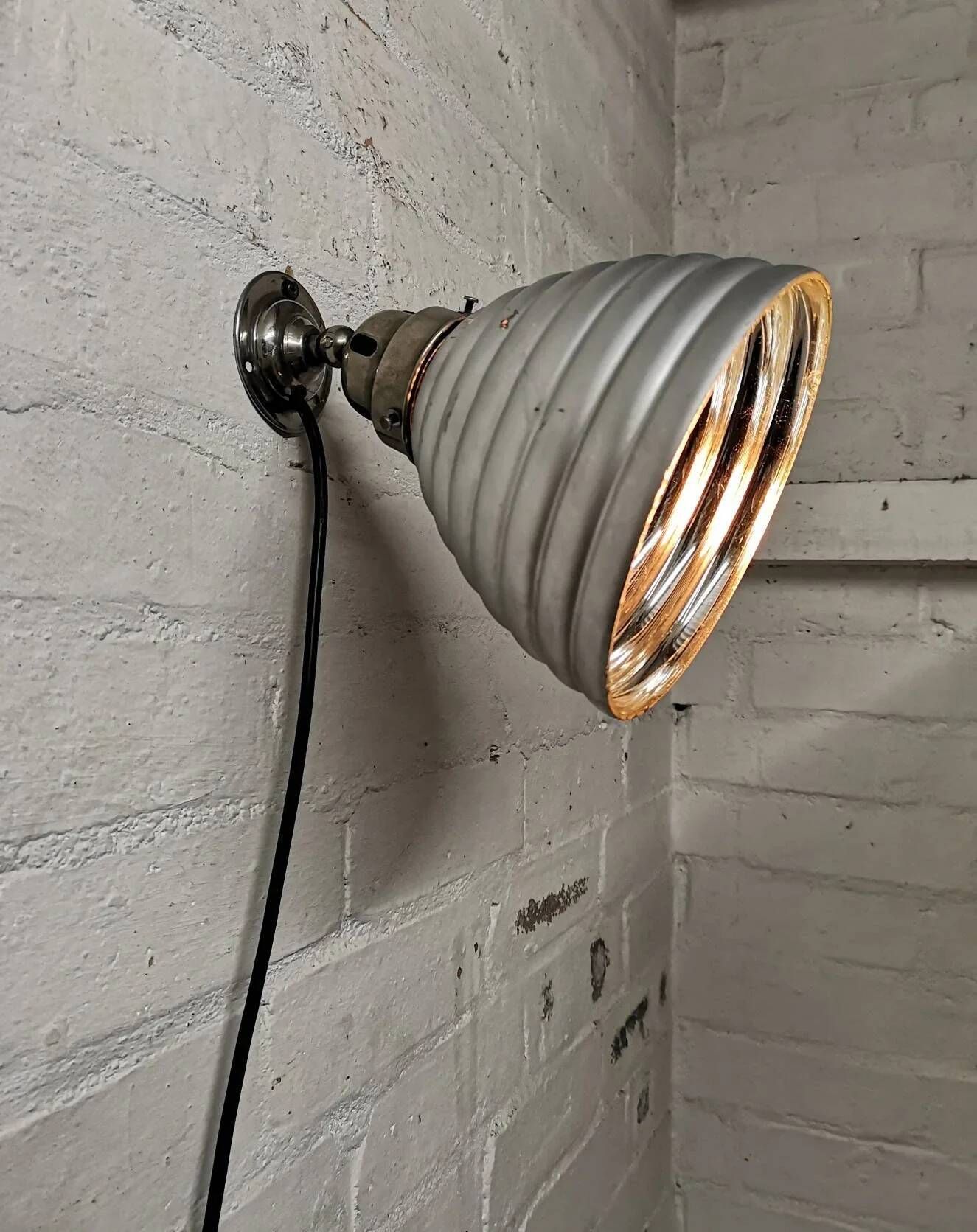 1930s Mercury Glass Wall Light By Adolf Meyer For Zeiss Ikon Germany