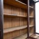 Large glass-fronted library in rosewood from the 19th century.
