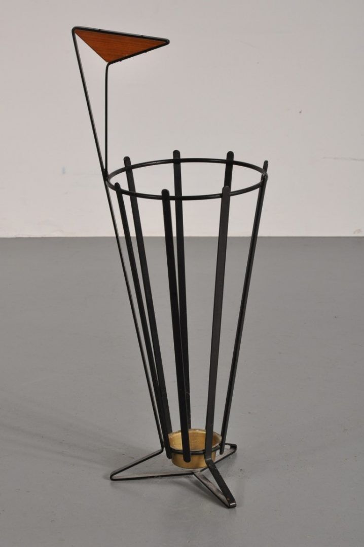 Umbrella metal black years 1960