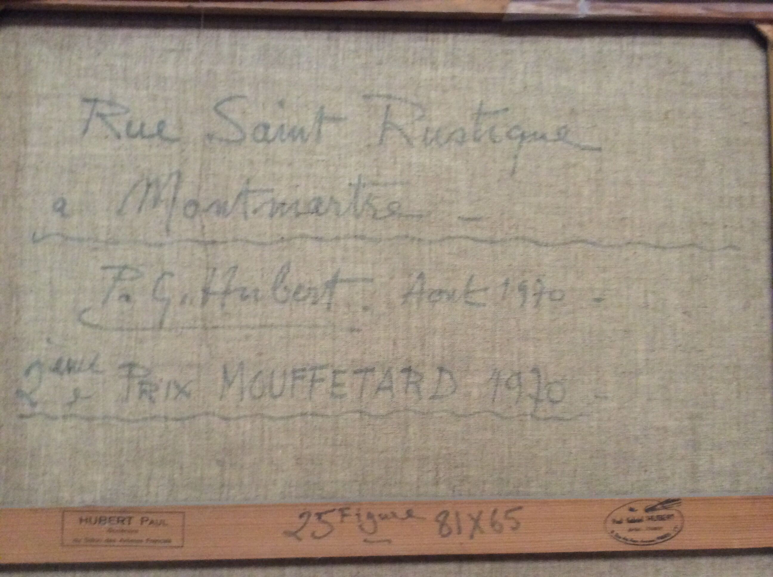 Paul Gabriel Hubert (1929) oil on canvas