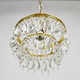 Chandelier with crystals, 1970s