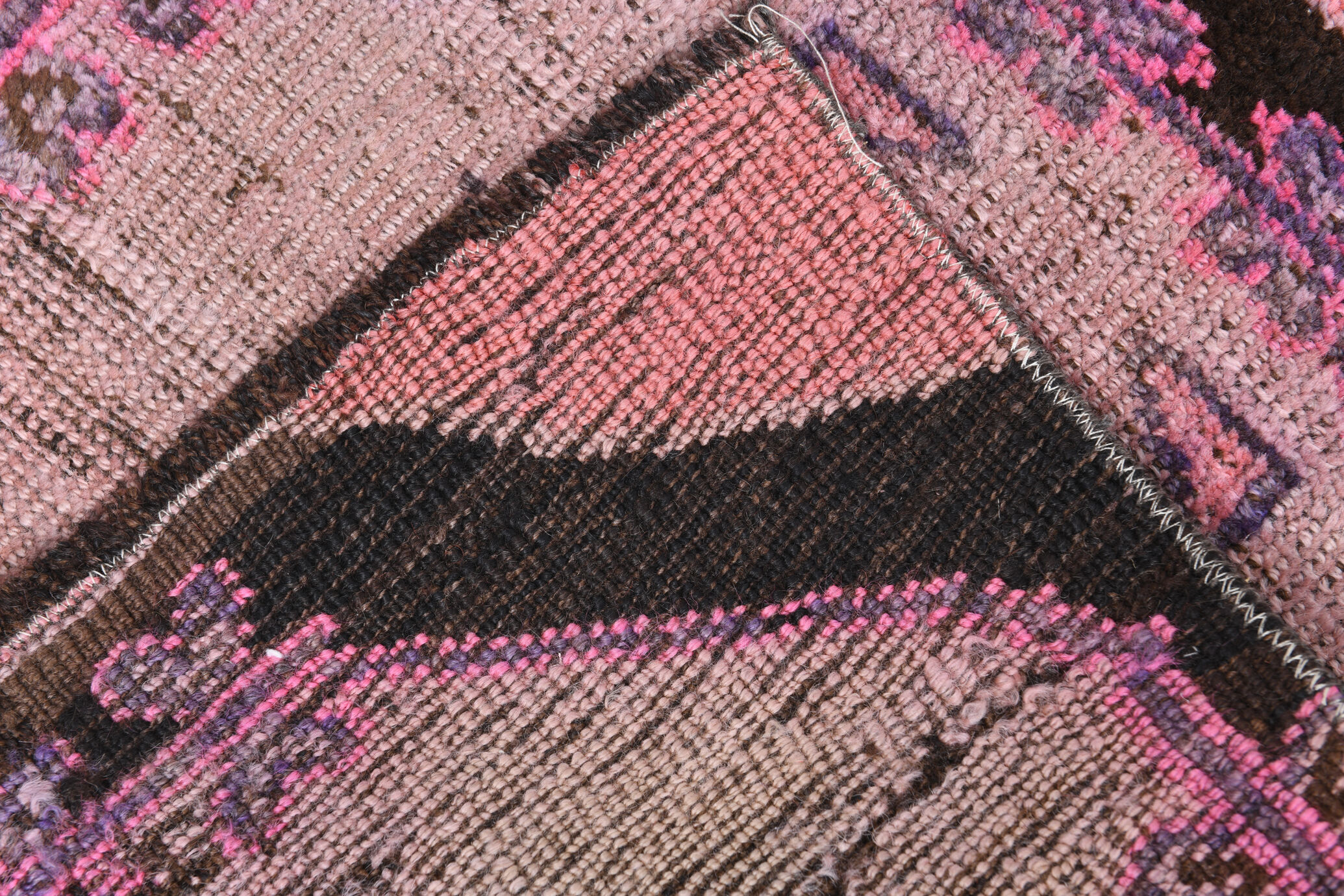 1x2 Vintage pink door mat, 1x2 door mat, 2.6x1.8 Ft