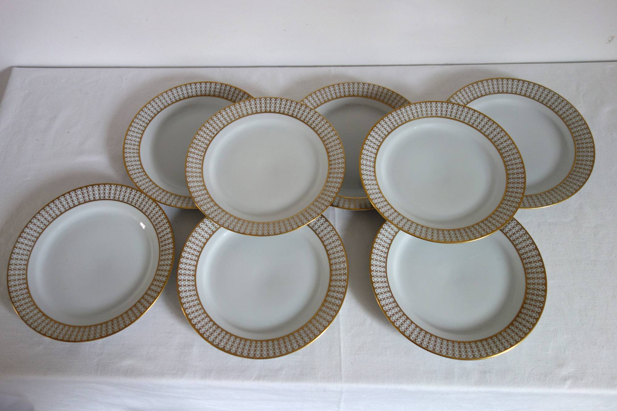 Set of 8 Kahla Konitz dinner plates, vintage Germany