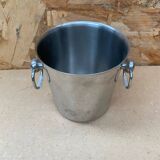 Old champagne bucket cooler couzon stainless steel france