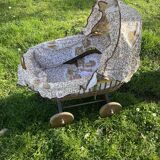 Wicker doll pram