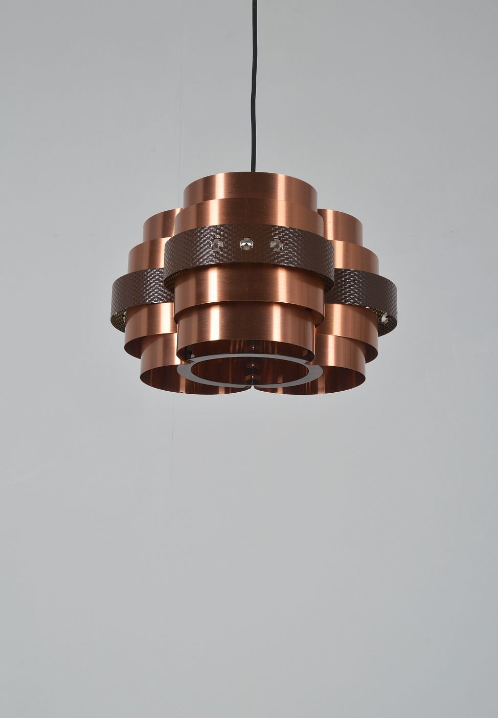 Danish hanging lamp P65 designed by Werner Schou for Coronell, 1970s