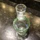 Carafe vintage en verre à 12 pans avec son bouchon