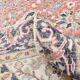Red & Navy Blue Oriental Persian Rug, 207x315Cm