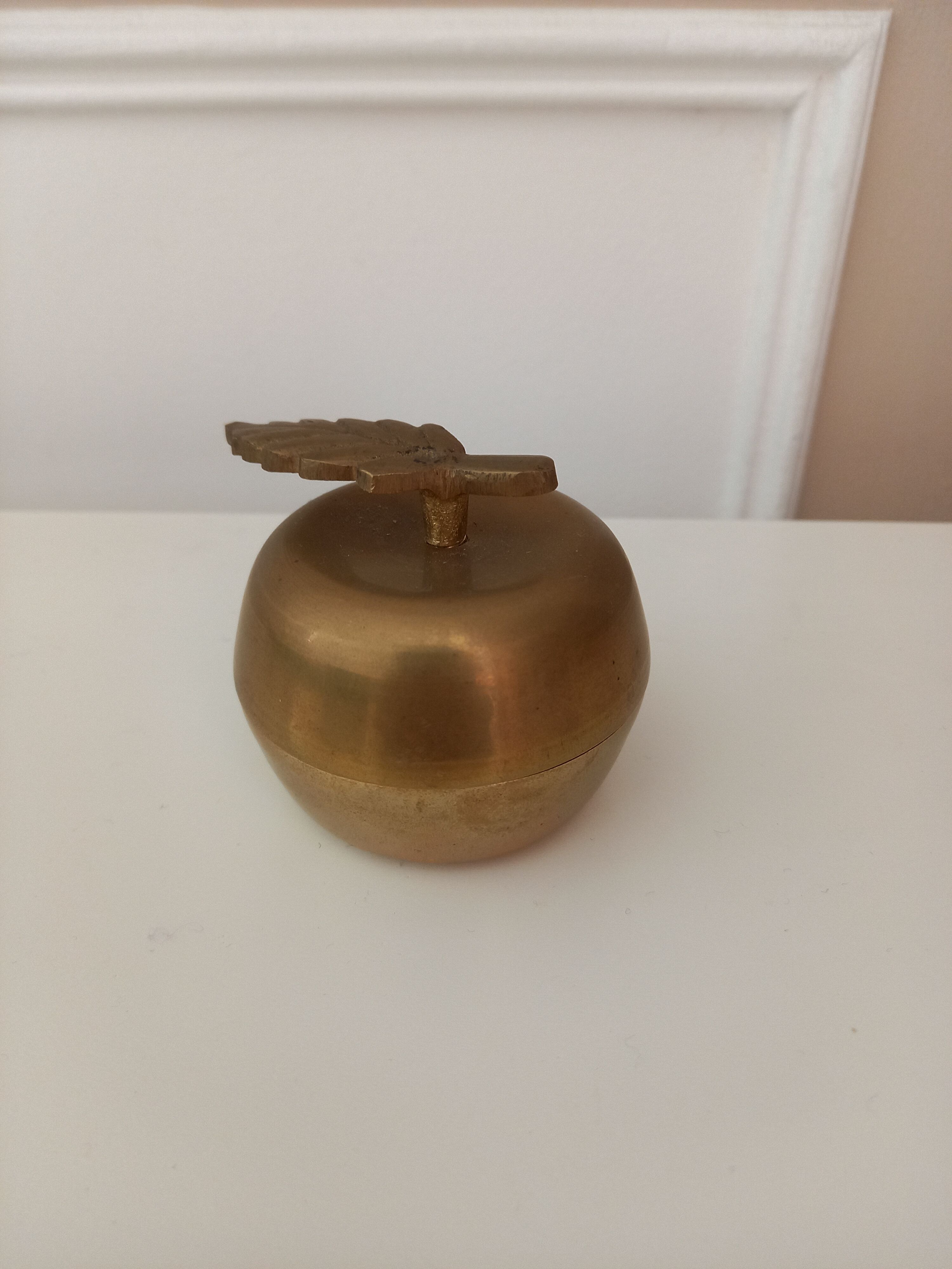 Golden metal apple box