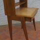 Bureau vintage pieds compas bois massif étagères