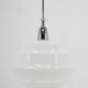 Art deco glass pendant Czechoslovakia 1950s