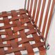 Suite de 6 chaises en cuir et chrome