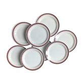 8 HBCM Montereau dinner plates