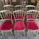 Suite de 6 chaises à barrettes Napoléon III