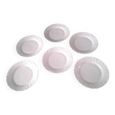 6 Bread plates in Bavarian porcelain by Winterling