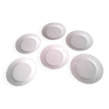 6 Bread plates in Bavarian porcelain by Winterling