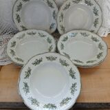 9 Badonviller Terre de Fer soup plates