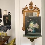 Painting flowers late nineteenth