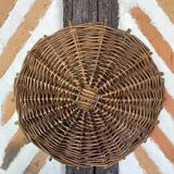 Old wicker tray wall decoration