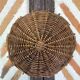 Old wicker tray wall decoration