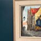 Original Swedish Oil on Panel - "Alley" by Knut Norman - Signed - Vintage and Framed - 59 × 46 cm (23.2" × 18.1")