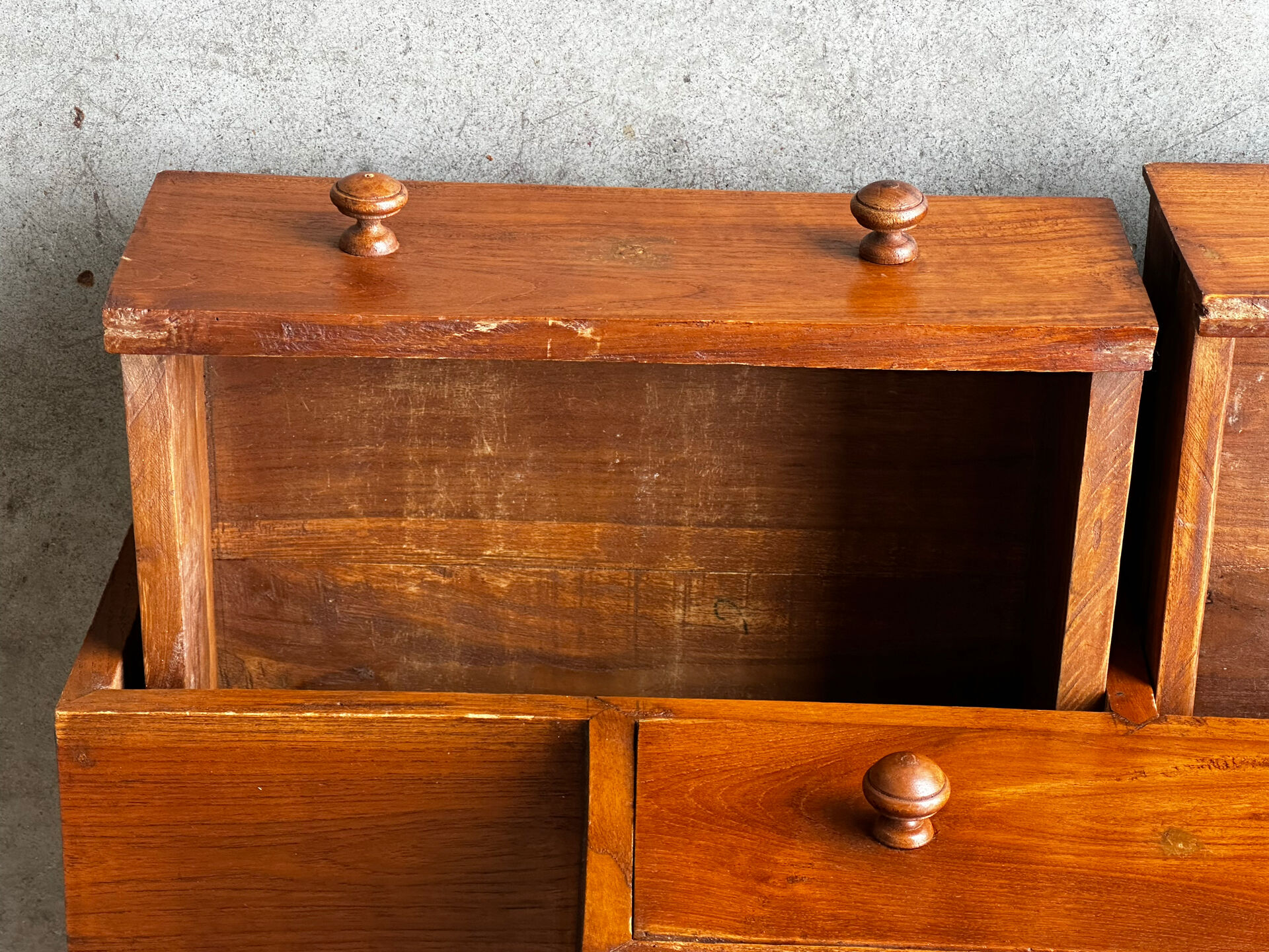 Mid-Century Japanese staircase furniture in solid wood
