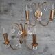 Pair of 1970's Boulanger gilt wall sconces
