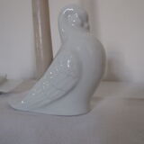 2 Ceramic candle holders shape white bird