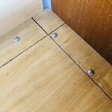 Teak storage unit with metal legs Circa 70's