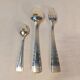 Silver metal cutlery series 18 pieces ERCUIS Art Deco motifs