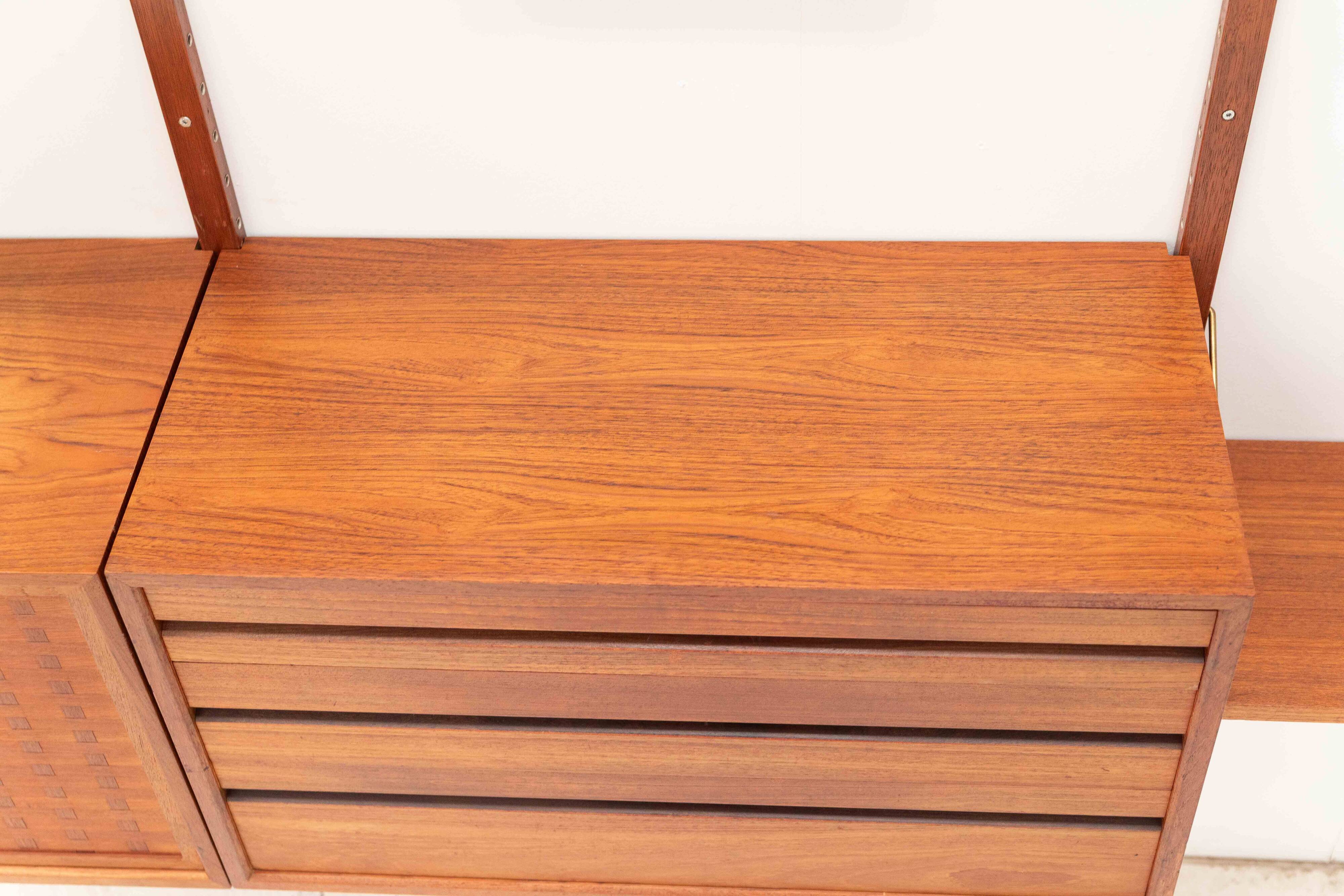 3-bay Cado wall unit by Poul Cadovius