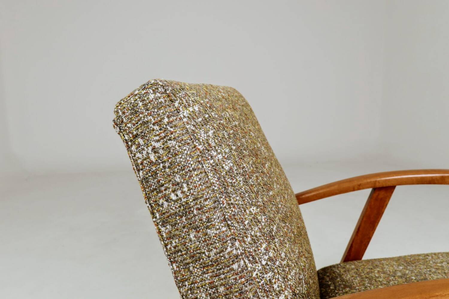 Vintage armchair modern design 1960 multicoloured