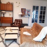 3 tables gigognes in travertine 70s