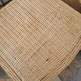 Pair of wicker bedside tables