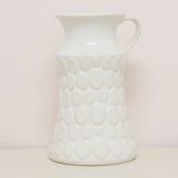 vintage white West Germany can vase Jasba