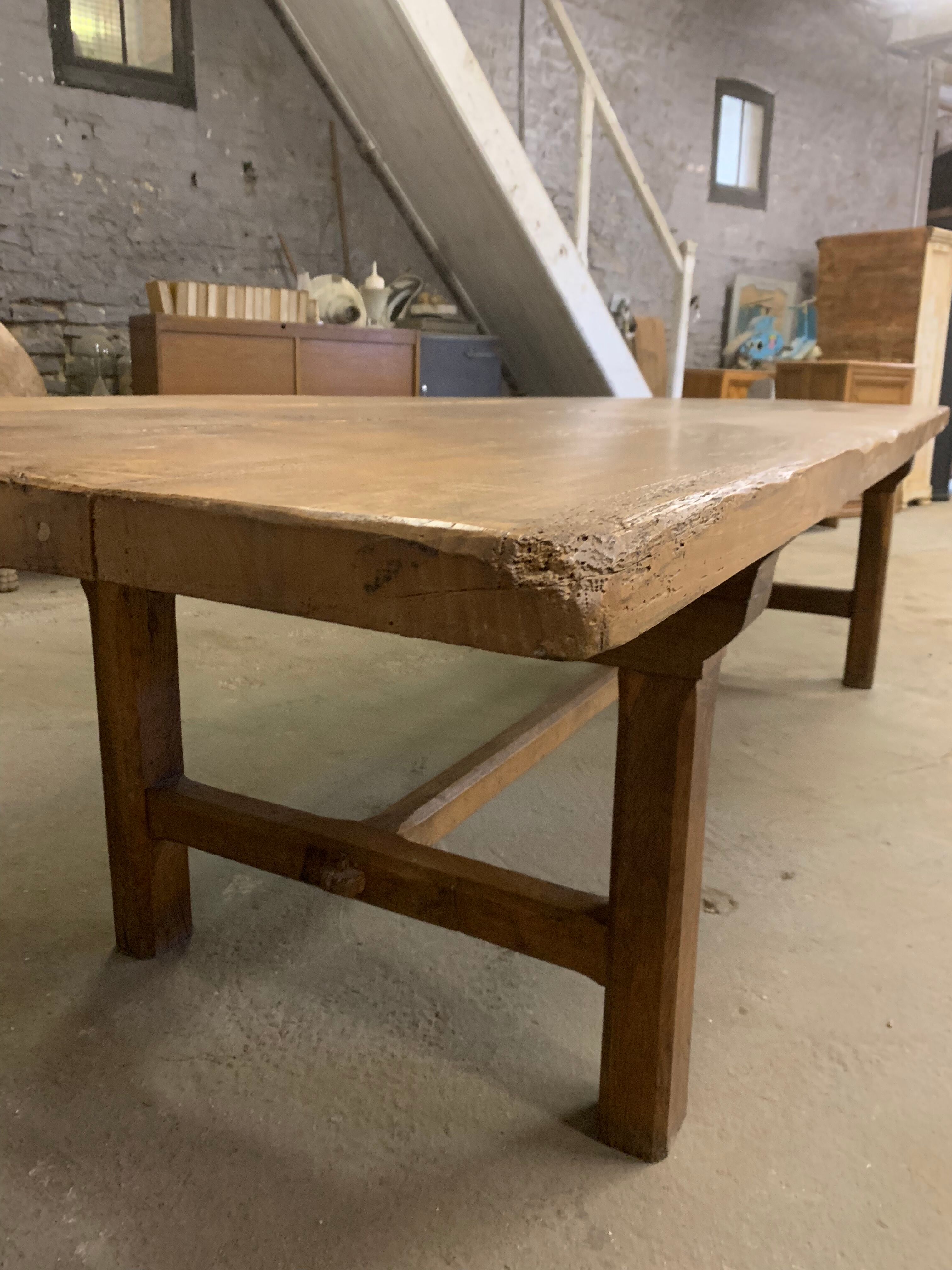 Old farm table 3.20 m elm and oak