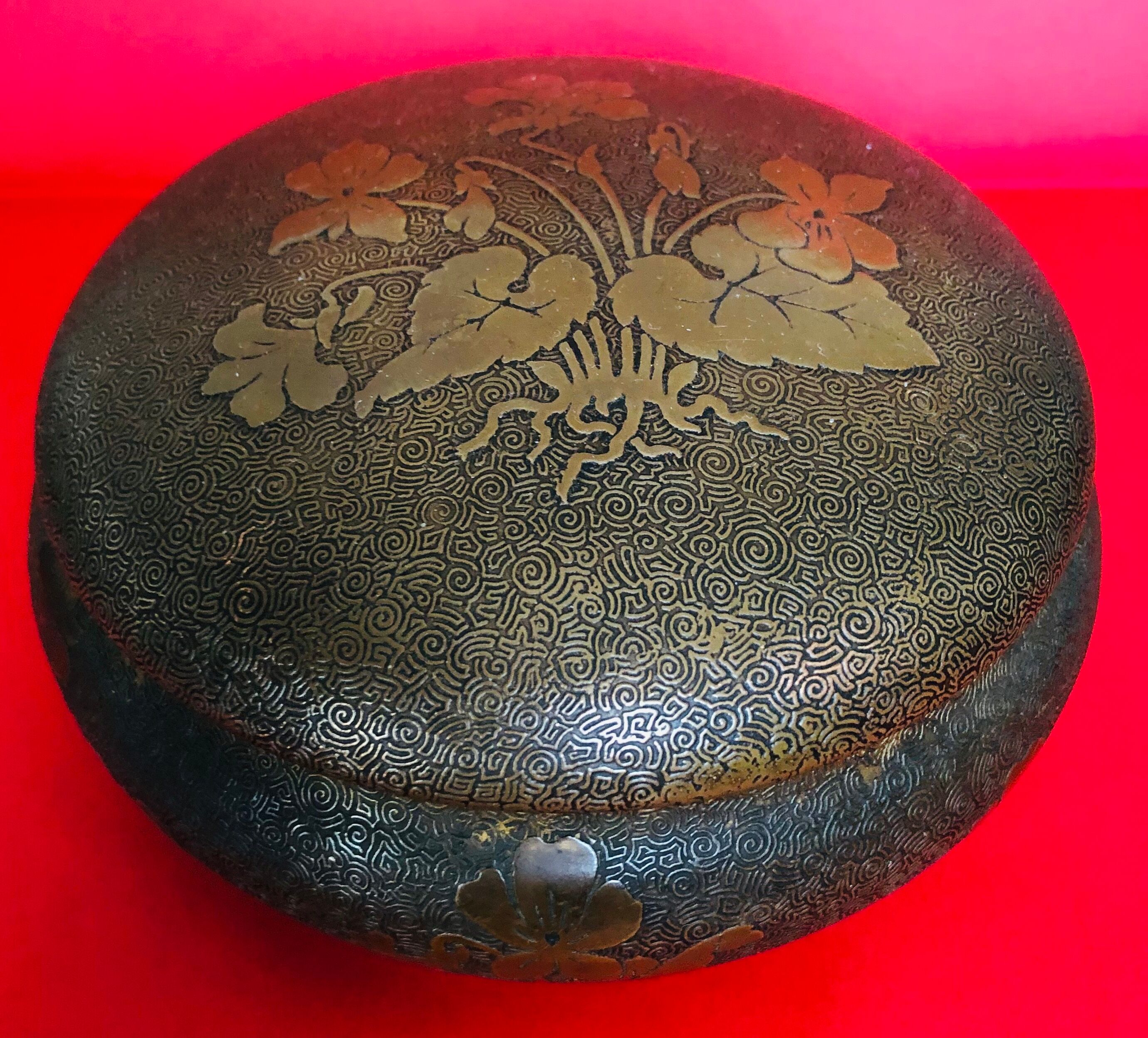 Ancient bronze box