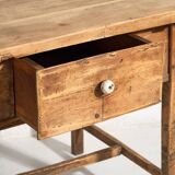 Table d’appoint ancienne en bois massif, c.1920