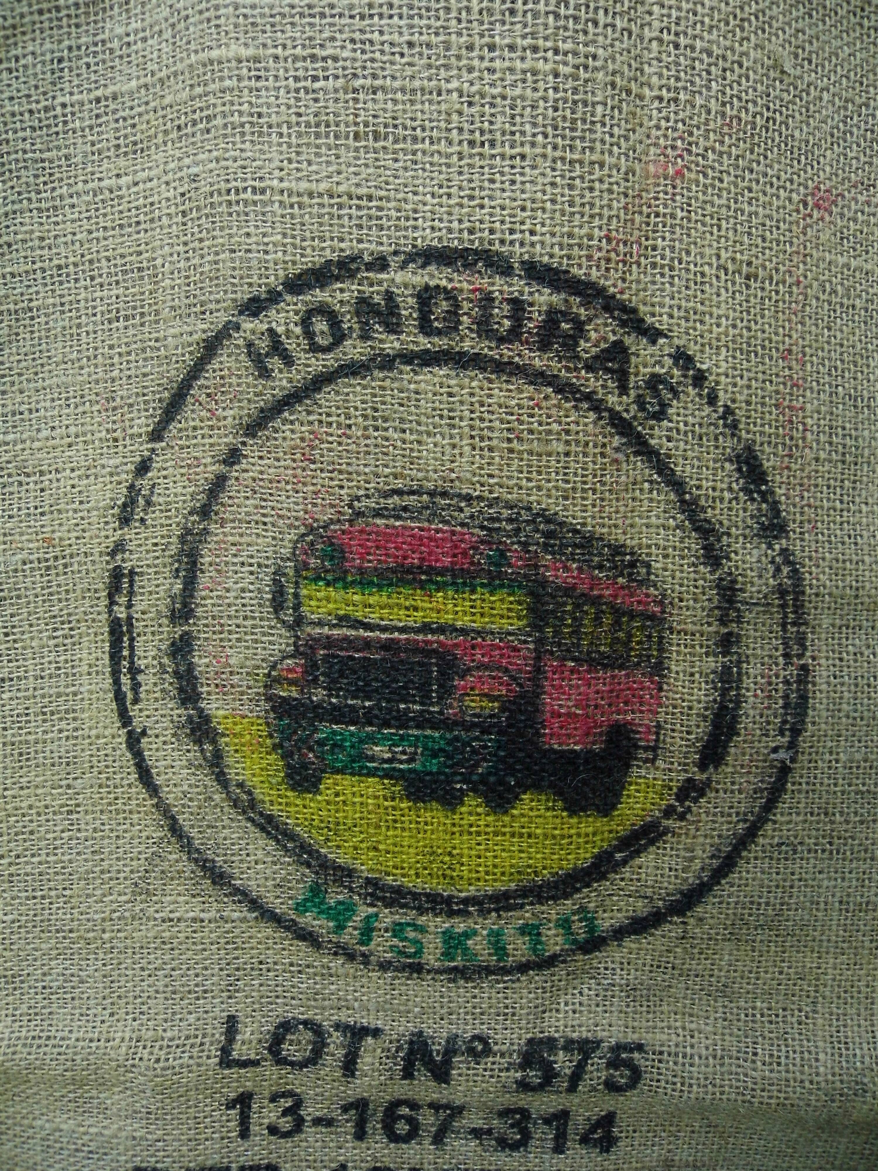 Cafe sac, honduras, burlap