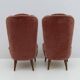 Nello Pini Mid-Century Modern Italian Velvet Reclining Armchair, Novarredo