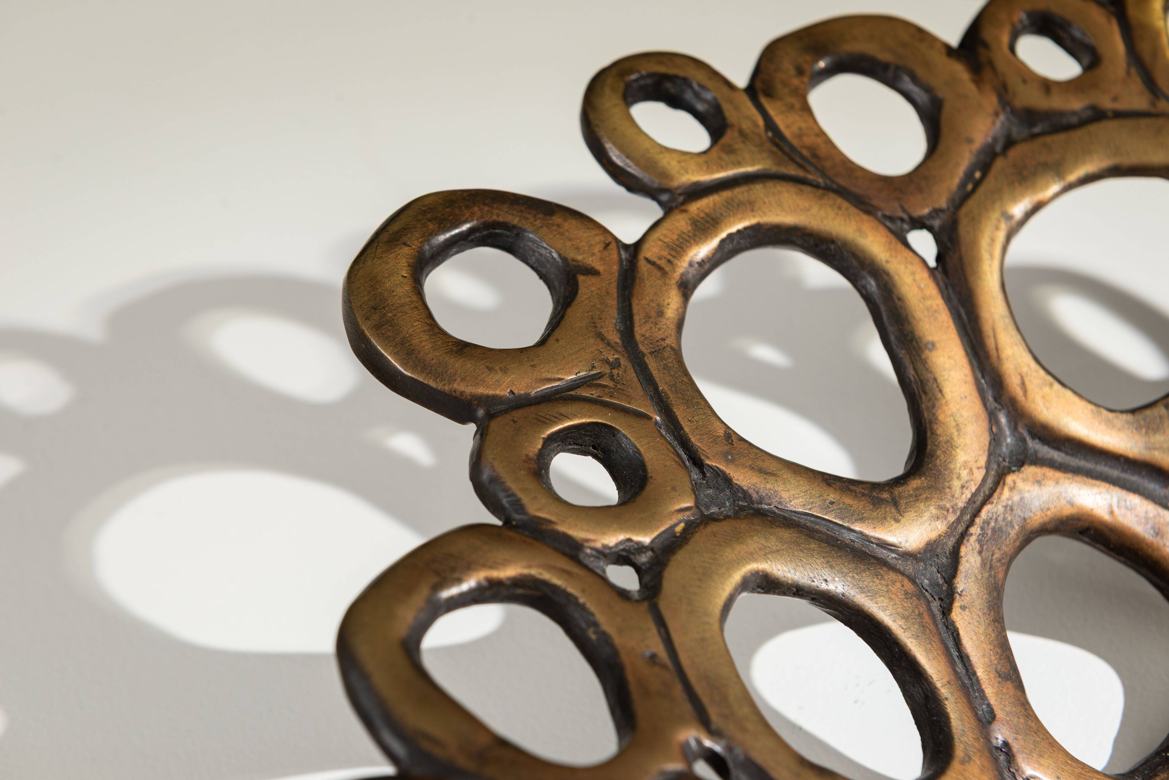 Solid brass fruitbowl